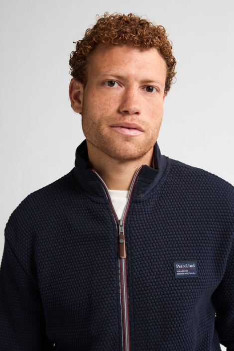 Petrol Industries men sweater collar zip